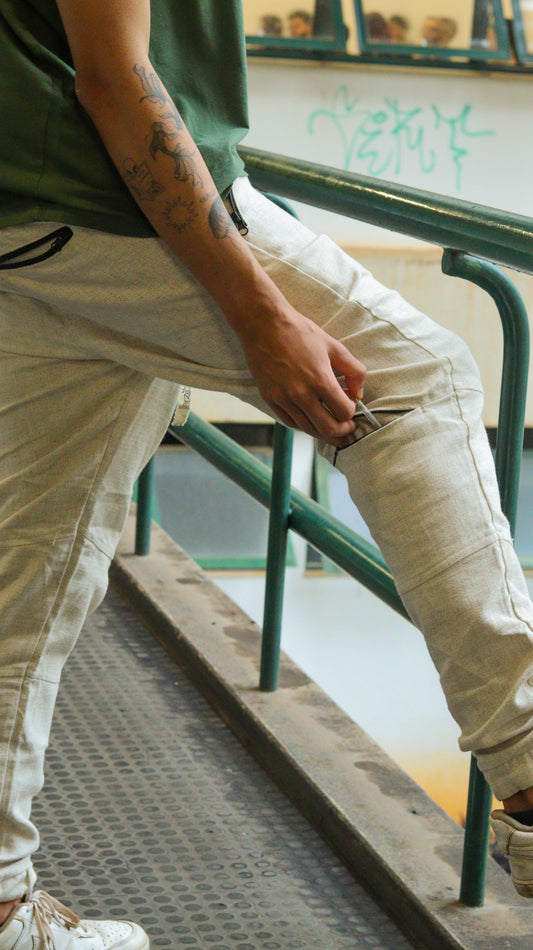 Calça Linho/Hemp -100% Sustentável
